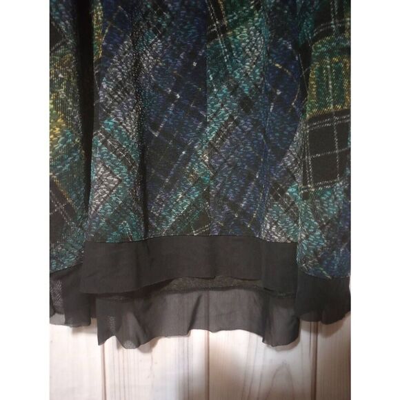 Catherine's Shirt Ladies 2x Navy‎ Black Blue Short Sleeve - Picture 4 of 7